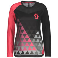 Scott Trail Vertic Damen-Shirt l/sl azalea pink/black S
