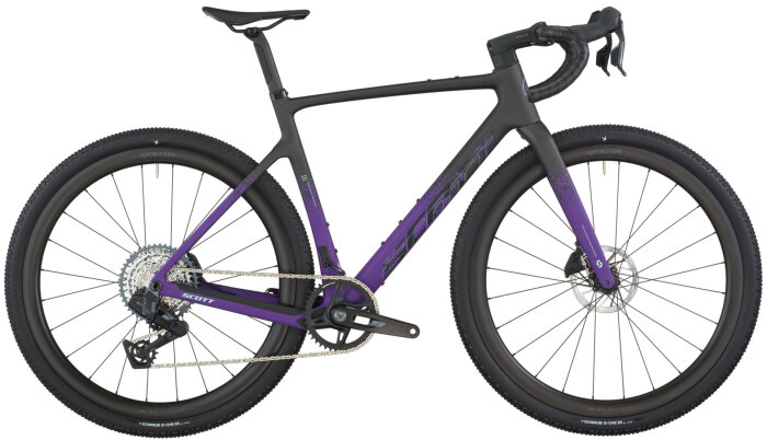 Scott Addict Gravel 20 carbon black/indigo purple